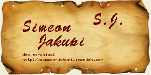 Simeon Jakupi vizit kartica